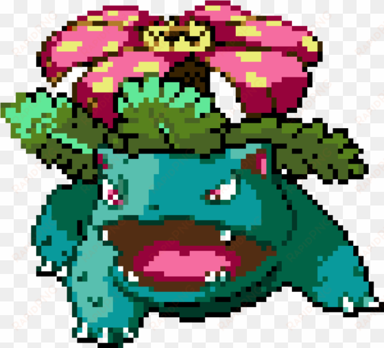 venusaur - minecraft pixel art templates ironman