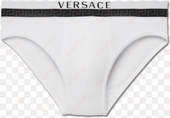 versace cotton briefs with versace logo au10016-ac00058 - versace