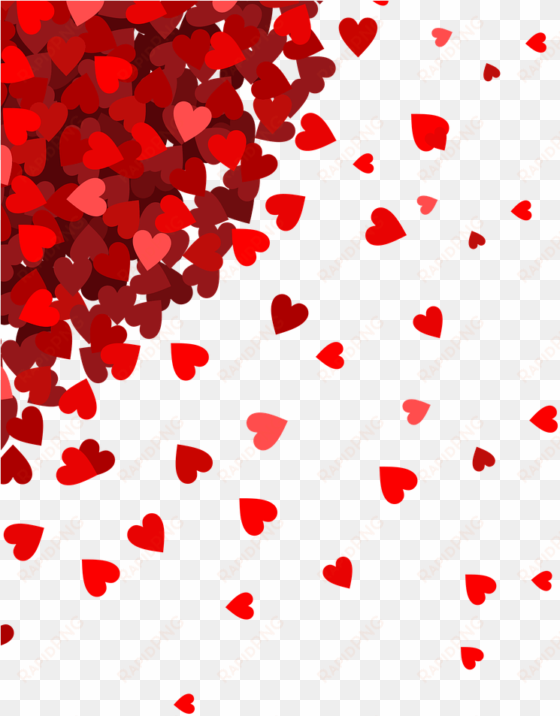 very small hearts in corner png - valentines day background png