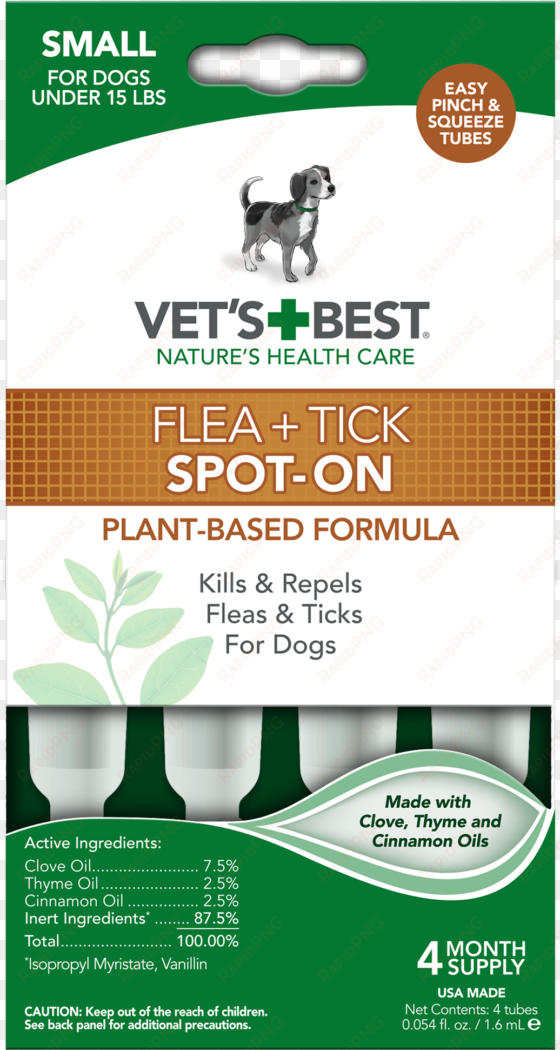 vet's best flea and tick spot-on drops topical treatment - vet's best allergy itch relief dog shampoo, 16 oz