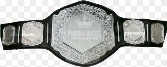 vicious dc heavy silver - wrestling belt empty
