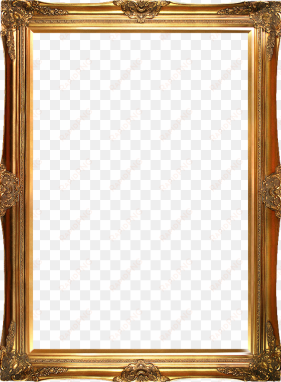 victorian gold frame - square picture frame png