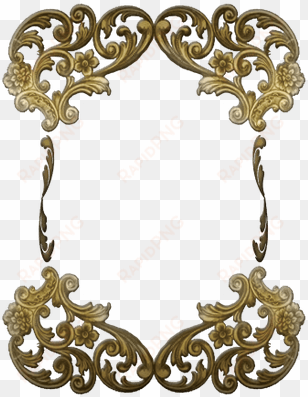 victorian golden ornate frame - gold victorian frame png