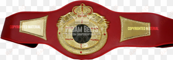 victory heavy dc red - custom championship belt red