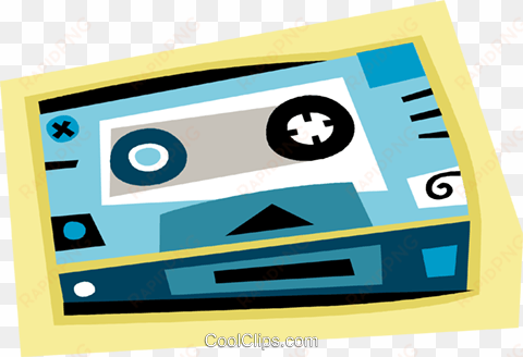 video cassette tape royalty free vector clip art illustration - circle