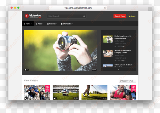 videopro video theme like youtube, vimeo, twitch - bootstrap theme like youtube