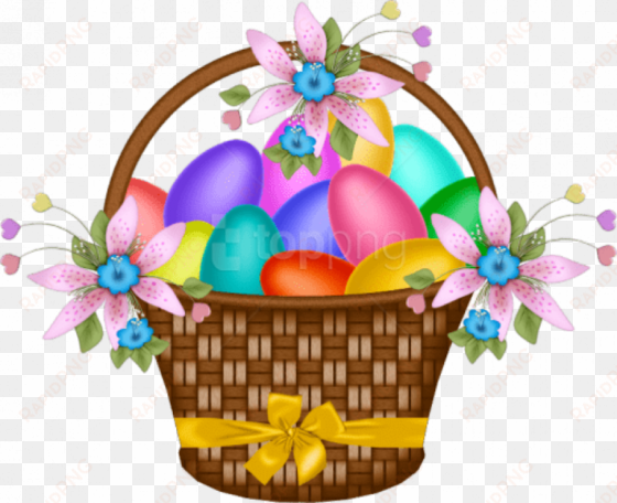 view full size - easter basket png clipart