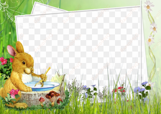 view full size - easter bunny photo frame