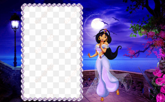 view full size - princess jasmine photo frame
