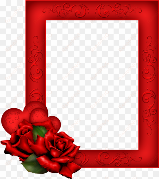 view full size - red photo frame png