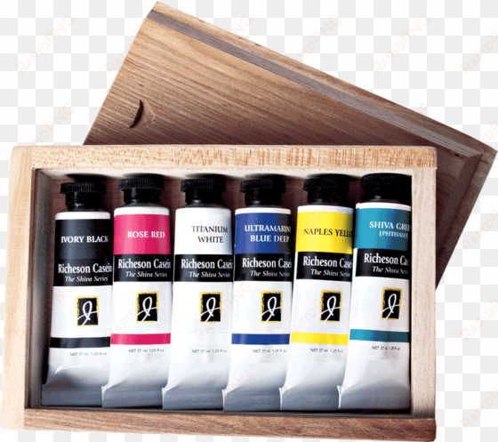 view larger image - jack richeson 37-ml artist casein colors, set of 6