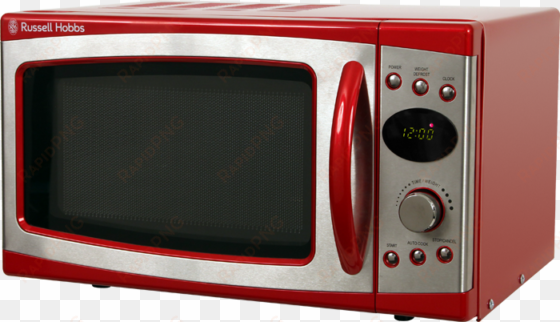 view more images - russell hobbs red microwave