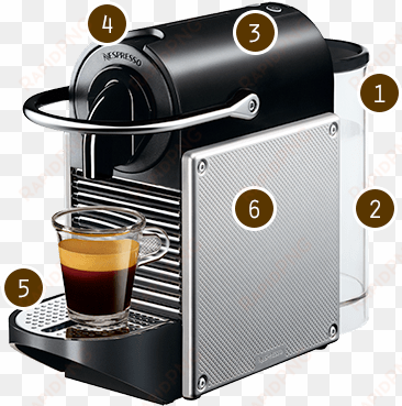 view the pixie black - nespresso pixie d60 espresso coffee machine