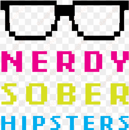 views from a sober perspective - computer nerd geek gamer pixelated clear lens glasses