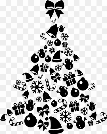 vinilo decorativo Árbol de navidad con adornos y lazo - arbol de navidad pdf