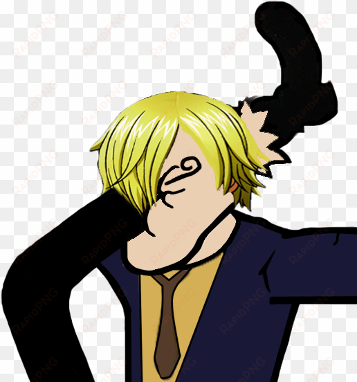 vinsmoke sanji monkey d - one piece facepalm