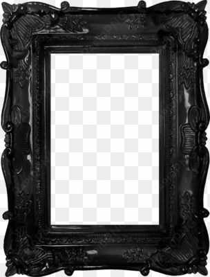 vintage black frame png psd detail - old picture frame black