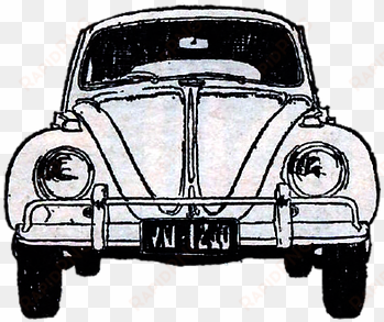 vintage, car, watercolor, beetle, bug - volkswagen beetle