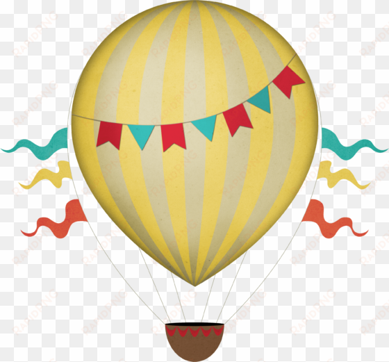 vintage clipart transparent png stickpng download - hot air balloon png