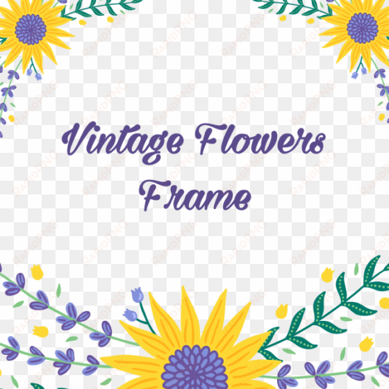 vintage flowers floral frame with typography vector, - kap-verde flugzeugverkehrplakat karte