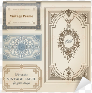 vintage frames and design elements - vector graphics