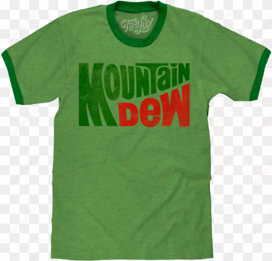 vintage mt dew ringer - mountain dew neon bright green tshirt unisex soda drink