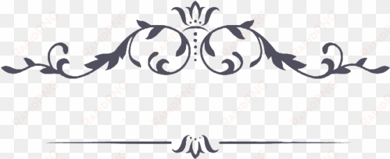 vintage ornament line png