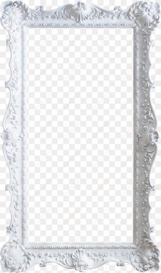 vintage white frame png - shabby chic frame silver png