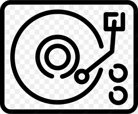 vinyl record player svg png icon free download - vinyl player logo png