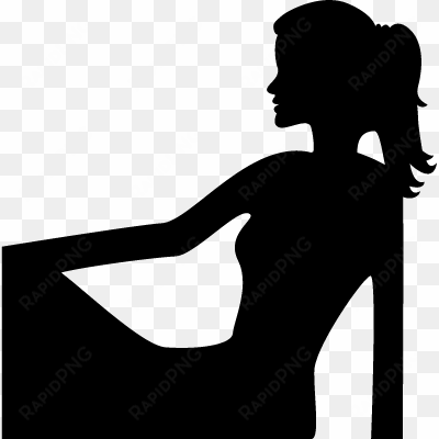 virgo female silhouette vector - lady silhouette png