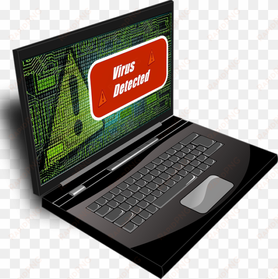 virus & malware removal - laptop clip art