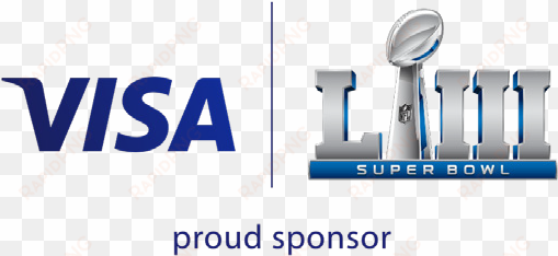 visa super bowl proud sponsor logo - visa nfl logo