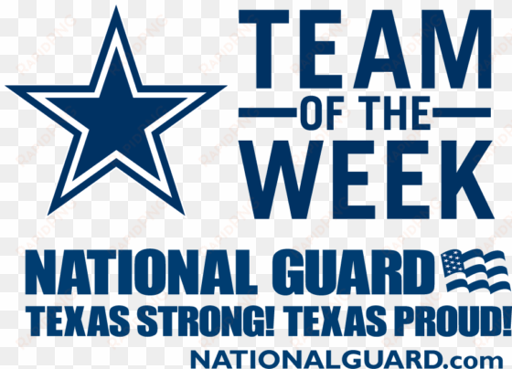 vote @dallascowboys @texasguard team of the week award - dallas cowboys star