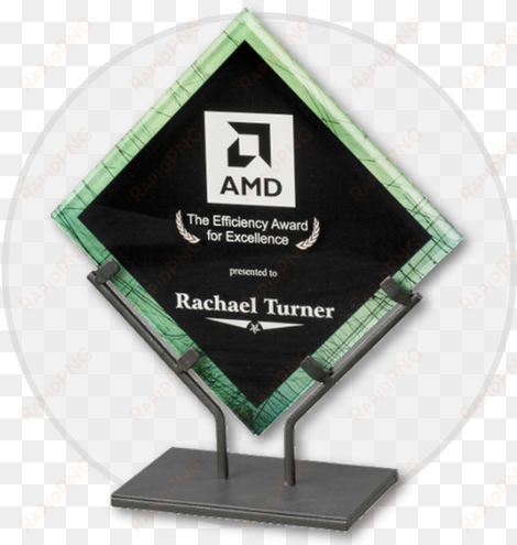 vpxa - custom galaxy series acrylic award w/ black iron stand