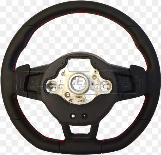 vw flat bottom multi-function steering wheel - steering wheel back png