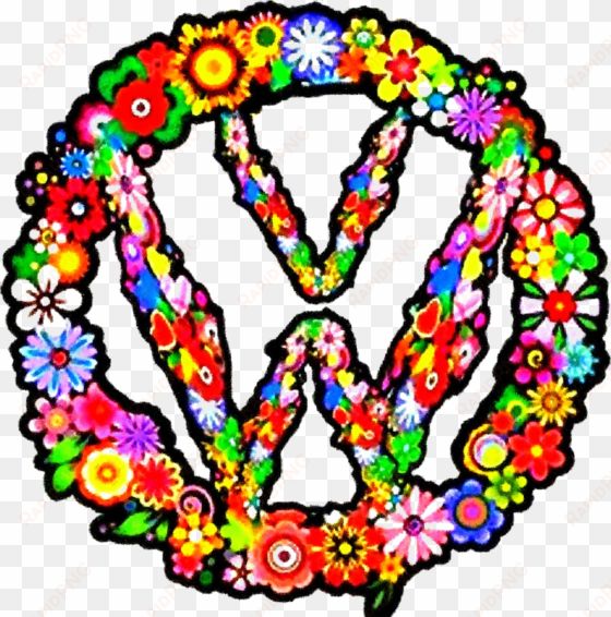 vw flower volkswagen logo boxed metal extreme high - volkswagen flower logo