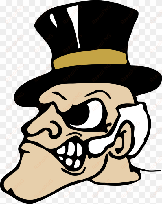 wake forest demon deacons logo png transparent - wake forest logo png