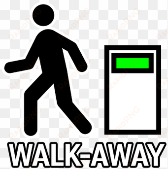 walk away icon - icon