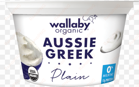 wallaby plain organic greek nonfat yogurt - wallaby greek yogurt vanilla bean