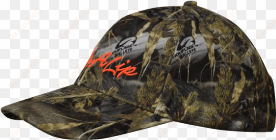 walleye fishouflage w/orange logo rip a lip cap - baseball cap