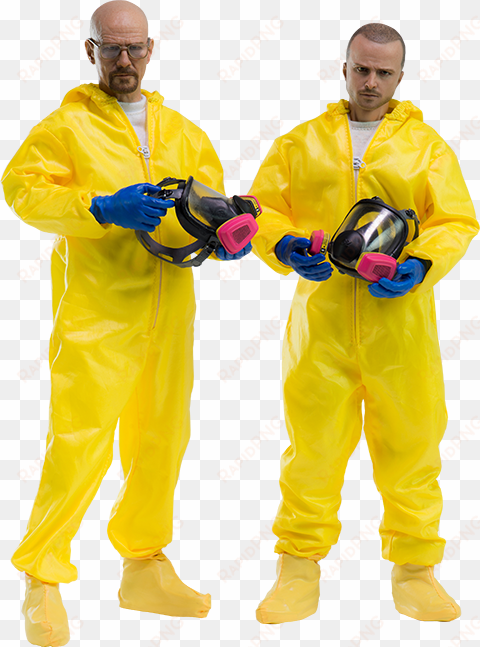 walter white and jesse pinkman in hazmat suits figure - breaking bad 1/6 scale collectible figure: heisenberg