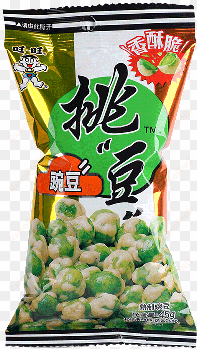 want want crispy peanut 50g/pack peas 45g/pack casual - broad beans snack - want want