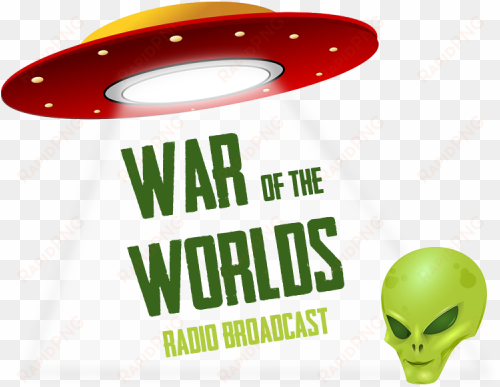war of the worlds radio broadcast - believe alien sticker (rectangle)