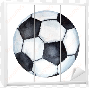 wardrobe stickers classic football soccer ball drawing - imagenes de color blanco y negro