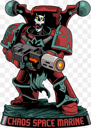 warhammer clipart transparent - chaos space marine funny