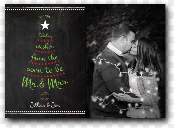 warm holiday wishes tree save the date - christmas tree