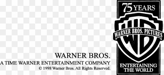 warner bros 75 years logo - warner bros 75 years entertaining the world logopedia