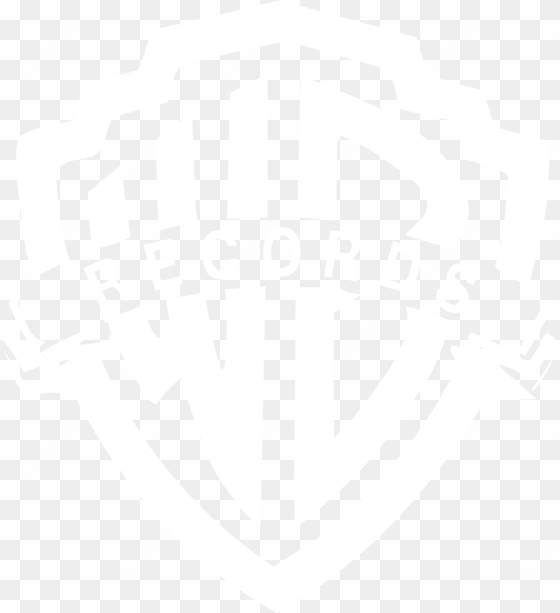 warner bros records logo black and white - samsung logo white png