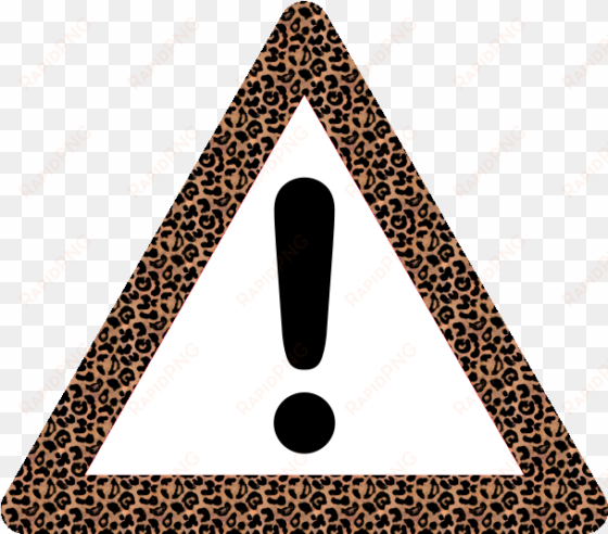 warning-leopard - clip art exclamation point