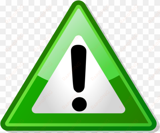 warning triangle green - green warning png